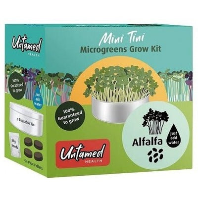 Untamed Mini Tini Microgreens Kit G/F - Alfalfa - The O.G Me