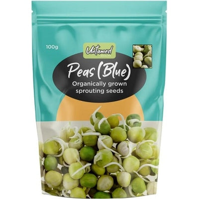 Untamed Peas Blue Earth-Friendly Sprouting Seeds 100g - The O.G Me