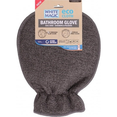 White Magic Eco Cloth Bathroom Glove Charcoal - The O.G Me