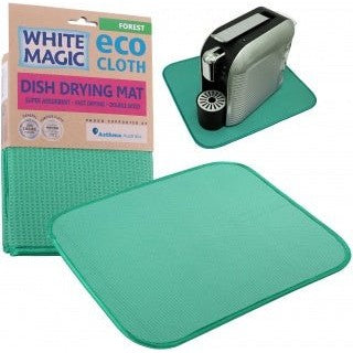 White Magic Eco Cloth Dish Drying Mat Forest - The O.G Me