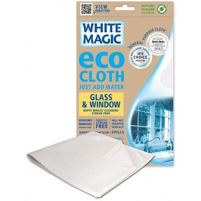 White Magic MicroFibre Eco Cloth Glass & Window - Retail - The O.G Me