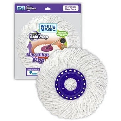 White Magic Microfibre Spin Mop Head - The O.G Me